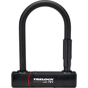 Zwart Trelock U-slot beugelslot U4 Mini 83-152 Zb 401 voor fietsbeveiliging, zichtbaar in de afbeelding.