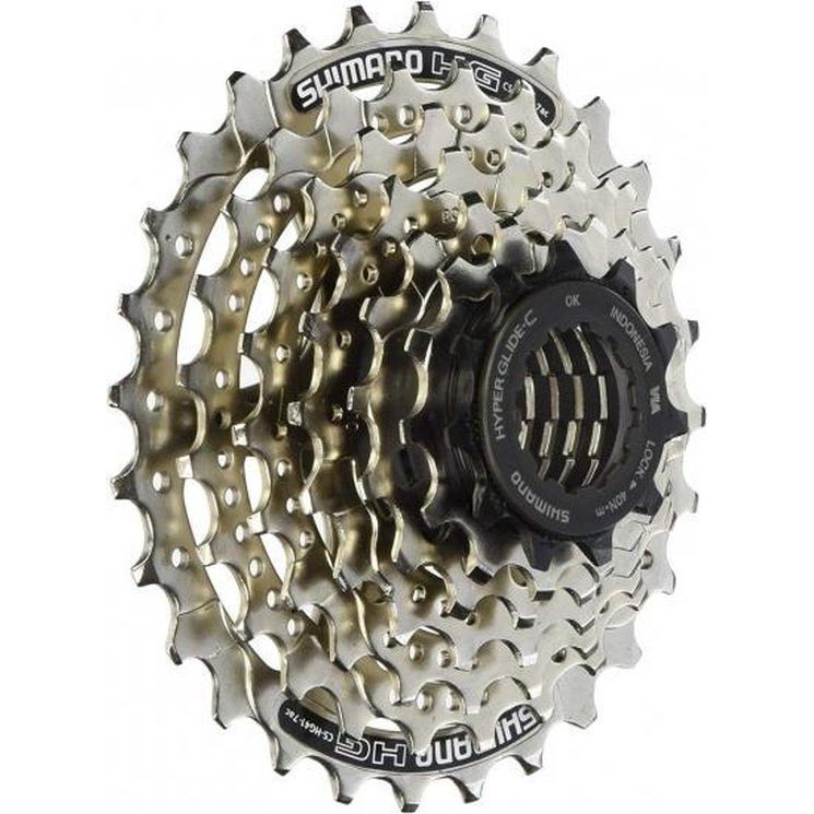 Shimano Hg41 7-speed cassette met 11-28T tandwielen, zichtbaar op een afbeelding van 550x745 pixels.