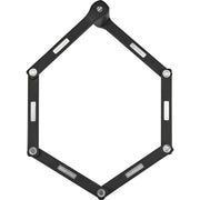 Zwart Trelock Vouwslot FS480 Cops X-Move 130cm, stevig fietsslot met stevige stalen ketting en handige vouwfunctie