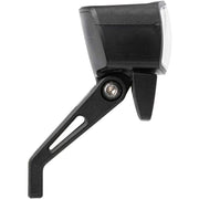 Axa NXT koplamp voor e-bike, 6-12V, met geïntegreerde reflector, zwart en stevig ontwerp voor veilig fietsen.