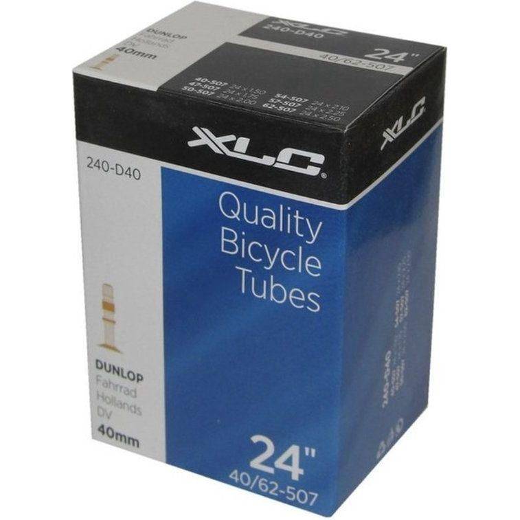 XLC binnenband 24 inch met 40 mm ventiel, geschikt voor fietsbanden 24x150-250.