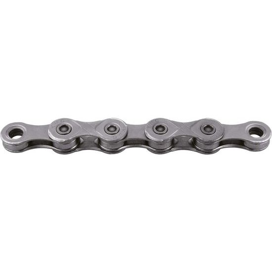 KMC X10 EPT 114 10-speed ketting in donker zilver voor fiets, 1/2 inch x 11/128 inch, visueel duidelijk op afbeelding