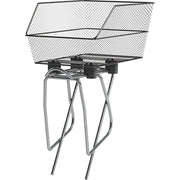 Basil Verhogingsset WSL Set van 4 grijze fietsmanden en accessoires voor extra bagageruimte op de fiets