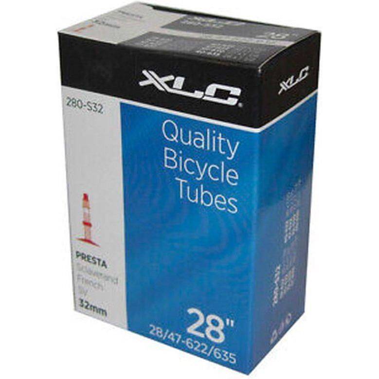 XLC binnenband 28 inch met 33mm ventiel, geschikt voor 28x1 1/4 tot 1 1/2 inch fietsbanden, zichtbaar op de afbeelding