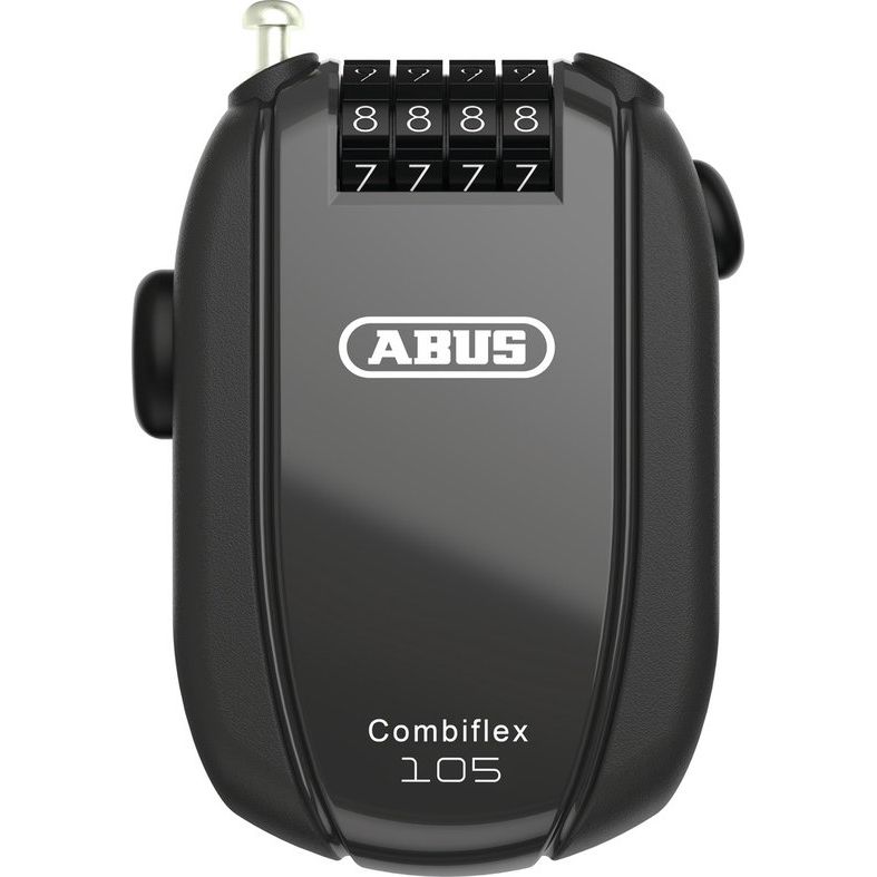 Abus Combiflex Rest 105 kabelslot met oprolbare staalkabel van 120 cm, beveiligingskabelslot voor extra beveiliging