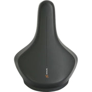 Zwart Selle Royal fietszadel voor stadsfiets en E-bike, comfortabel en geschikt voor alle ritten, zichtbaar op de afbeelding
