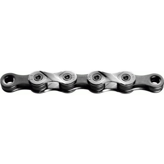 KMC 9-speed ketting met 114 schakels in zilver/grijs voor fiets, geschikt voor 9-speed aandrijving.