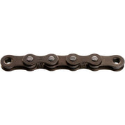 Bruine KMC Z1 smalle enkele snelheid ketting met 112 schakels, 1/2" x 3/32" voor fiets, zichtbaar in de afbeelding