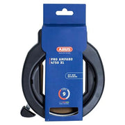 Zwart Abus Pro Amparo 4750 XL fietsslot met insteekringslot ART 2, veilig en stevig voor fietsbeveiliging.