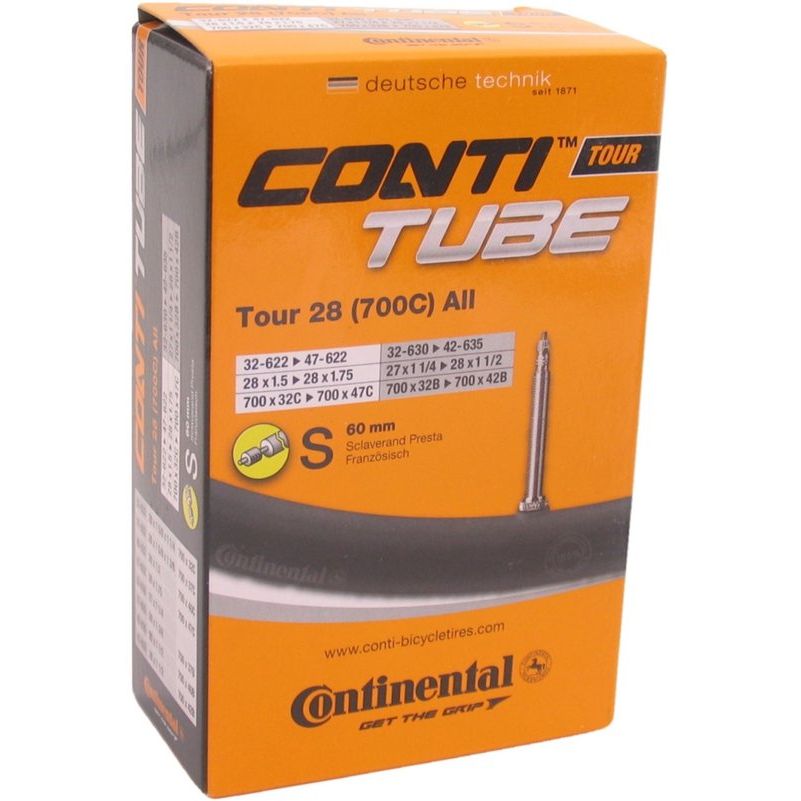 Continental binnenband 28 inch Tour All, 32/47-622, met Sv60Mm ventiel, geschikt voor stadsfietsen en tourfietsen