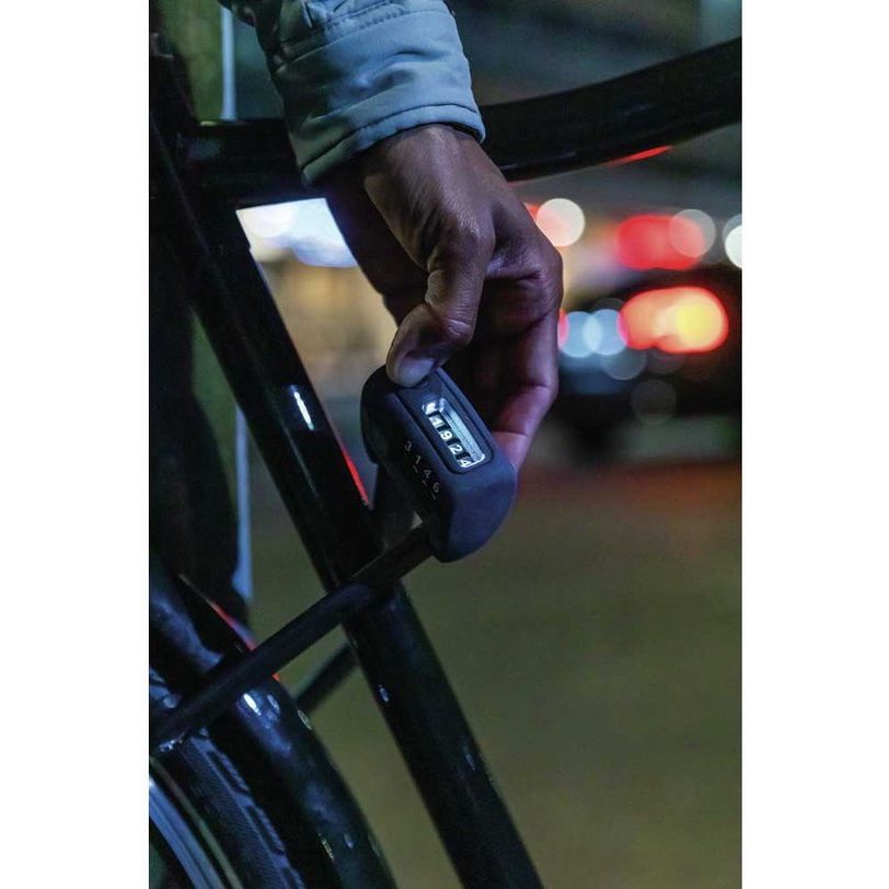 Abus Vouwslot Bordo 6000C Led SH 90cm Code - Zwart