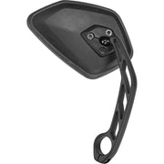 Zwarte Busch & Müller Cycle Star E fietsspiegel voor e-bike stuur, geschikt voor in- en omstuur 14,5-18,5 mm.