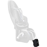Zwarte Thule Yepp Nexxt Maxi montagebeugel met snelkoppeling voor fietsaccessoires, zichtbaar op de afbeelding.