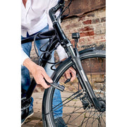 Zwart Trelock Kabelslot SK210, 180cm lang en 10mm dik, geschikt voor veilig fietsen en accessoires.