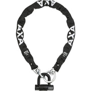Axa Loop ART2 kettingslot met hangslot in polyester hoes, geschikt voor veilig afsluiten en bescherming tegen weersinvloeden