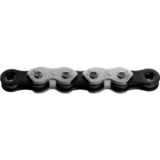 KMC K1 Wide ketting voor single speed fiets, 110 schakels, 1/2" x 1/8", half nikkel-geplateerd, stevige fietsketting