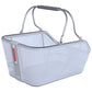 Fietsmand Basil Cento Tech Fiber Nordlicht MIK met bagagedragerbevestiging 21 liter 46 x 34 x 25 cm - blauw/zilver - Le Coq Wielerartikelen