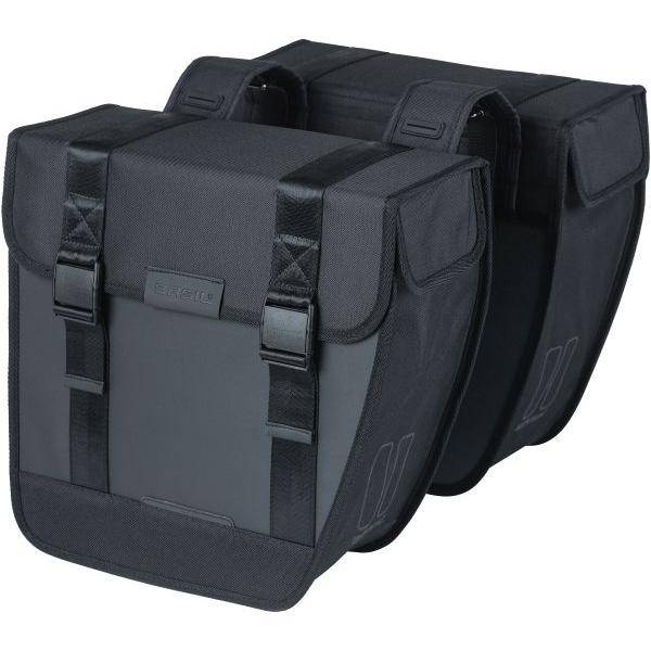 Basil Dubbele Fietstas Tour Waterproof 28 Liter 34 X 14 X 34 Cm - Zwart - Le Coq Wielerartikelen