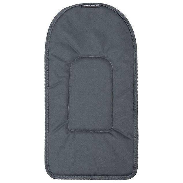 Grijs Basil Pasja hondenkussen voor fietsmand, comfortabel accessoire voor hondenfietsvervoer, geschikt voor kleine honden.