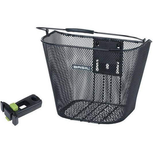 Basil Fietsmand Bremen Kf 26 X 35 X 29 Cm - Zwart (Met Ahead-Stemholder) - Le Coq Wielerartikelen