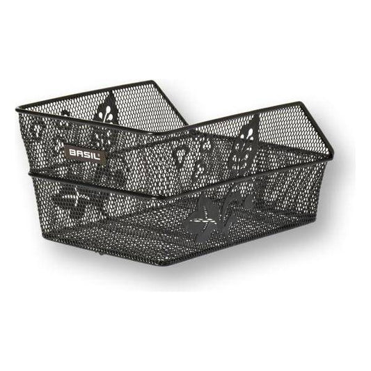 Basil Fietsmand Cento Flower S 36 X 26 X 18 Cm - Zwart - Le Coq Wielerartikelen
