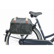 Basil Boheme Carry All fietstas enkel met 18 liter inhoud en hook-on systeem, in bohemien stijl met kleurrijk patroon