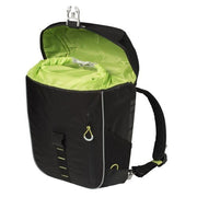 Basil Miles Daypack waterdichte fietstas met hook-on systeem en verstelbare schouderbanden, geschikt voor fietsen.