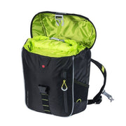 Basil Miles Daypack fietsrugzak in zwart, 17 liter, voor dagelijks gebruik, met ritssluitingen en verstelbare schouderbanden