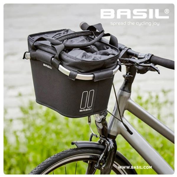 Basil Classic Carry All Vorne Fahrradkorb 15 Liter 28 X 37 X 25 Cm - Schwarz