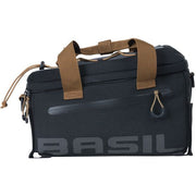 Basil Miles Trunkbag bagagedragertas met 7 liter waterdichte tas, geschikt voor fietskoffers en bagage.