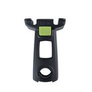 Basil Ahead-Stemhouder KF stuurpenhouder van zwart aluminium, geschikt voor fietstas accessoires, zichtbaar op de fiets stuur.