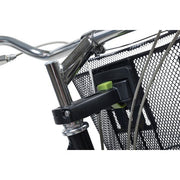 Zwarte Basil Ahead-stemhouder voor fietstas accessoires, aluminium stuurpenhouder voor fietsaccessoires.
