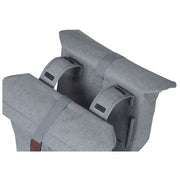 Basil City dubbele fietstas voor 28-32 liter, universele brug, zwart, waterbestendig, stevige bevestiging voor fiets.