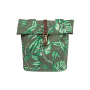 Basil Ever-Green dubbele fietstas, waterafstotend, 28-32 liter, geschikt voor dubbele fietsmanden, zwart met reflectie details