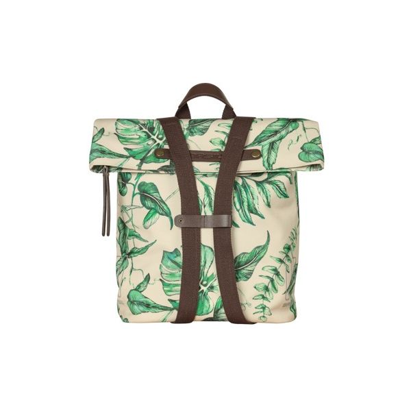 Basil fietsrugzak Ever Green, groene fietsdrager met 14-19 liter inhoud, 28x16x35 cm, geschikt voor fietsen en reizen
