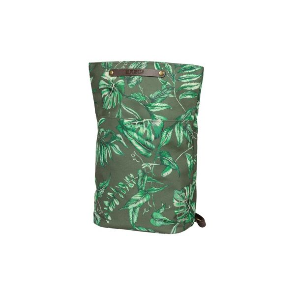 Basil fietsrugzak Ever Green, groene rugzak voor fietsers, 14-19 liter, 28x16x35 cm, met verstelbare banden