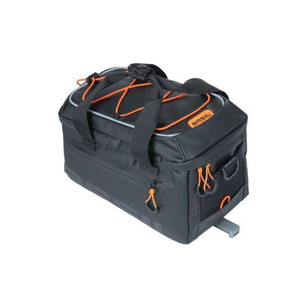Basil Bagagedragertas Miles Tarpaulin Mik 7 Liter 32 X 20 X 20 Cm - Zwart/Oranje - Le Coq Wielerartikelen