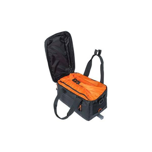 Basil Bagagedragertas Miles Tarpaulin Mik 7 Liter 32 X 20 X 20 Cm - Zwart/Oranje - Le Coq Wielerartikelen