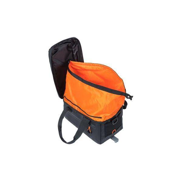 Basil Bagagedragertas Miles Tarpaulin Mik 7 Liter 32 X 20 X 20 Cm - Zwart/Oranje - Le Coq Wielerartikelen