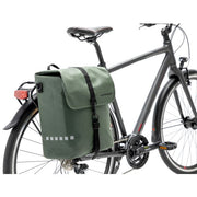 Nieuwe Looxs Odense enkele fietstas, waterafstotend, 17,5 liter, geschikt voor fietsaccessoires, zwart met reflectie.