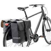 Nieuwe Looxs Odense dubbele fietstas van 39 liter, waterbestendige fietstassen voor heren en dames, bevestigbaar op achterdrager