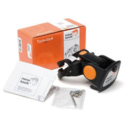 Nieuwe Looxs oversized manddrager met turnlock systeem voor fietskratten, geschikt voor Ø31,8 mm stuurbuizen.