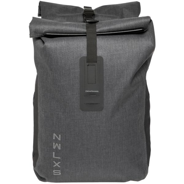 Nieuwe Looxs dubbele fietstassen Varo Racktime, grijs, 40 liter, 28x43x17 cm, voor voor- of achterfiets, set van twee.