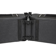 Dubbele New Looxs Varo fietsmanden, 40 liter, grijs, geschikt voor Racktime bagagedrager, stevig en ruim voor fietstassen.