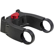 Zwarte KLICKfix CC 100 stuuradapter voor E-bike, geschikt voor Ø 22-26 mm en 31,8 mm stuurbuizen, fietstas en accessoires