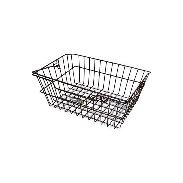 Fietsmand Basil Cairo met dragerbevestiging 41 x 31 x 17 cm - Zwart - Le Coq Wielerartikelen
