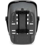 Nieuwe Looxs Clipper RT fietsmand met 28 liter capaciteit, op racktime drager, geschikt voor stads- en toerfietsen.