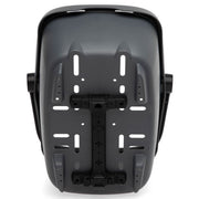 Nieuwe Looxs Clipper RT2 fietsmand met Racktime Snapit 2.0 adapter, stevige mand voor fietsdrager, zwart kunststof.