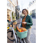Nieuwe Looxs Clipper RT2 fietsmand met Racktime Snapit 2.0 adapter, lichte en stevige fietsmand voor voor- of achterdragers.