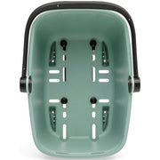Nieuwe Looxs Clipper RT2 fietsmand met racktime Snapit 2.0 adapter, ruime en duurzame fietstas voor stadsfietsen en boodschappen.
